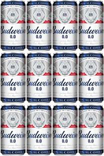 Budweiser 0.0 BEER NON-ALCOHOLIC PACK OF 12 Can