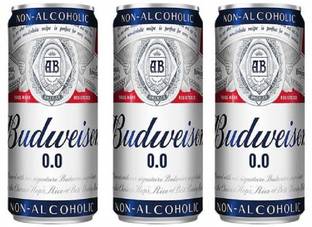 Budweiser Non Alcoholic 0.0. Beer 330ml (Pack of 3) Can