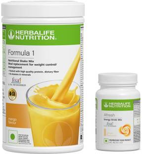 HERBALIFE Formula 1-Mix Shake Mango 500g + Ginger Afresh 50g Box