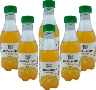 Hello Healthy Sea Buckthorn Orange Soda Ready to Drink | Rich in Vitamin C Boost Immune System Plastic Bottle