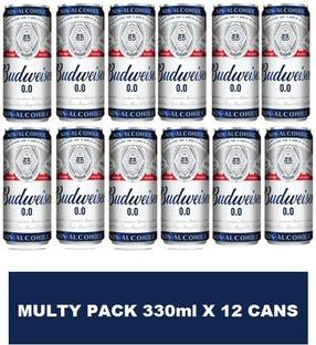 Budweiser 0.0 NON-ALCOHOLIC PACK OF Can