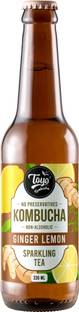 Toyo Kombucha Ginger Lemon Low Sugar Glass Bottle