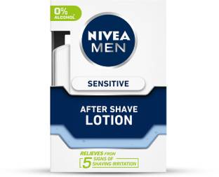 NIVEA Sensitive After Shave Lotion with 0% alcohol & camomile for intensive moisture