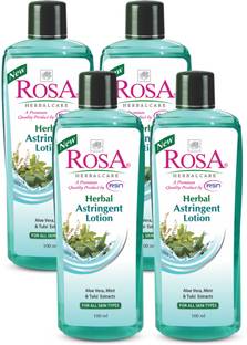ROSA Astringent After Shave Lotion l Aromatic, Fresh & Enhance Skin Radiance I Pack 4