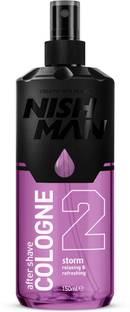Nishman After Shave Cologne Spray Instant Relief & Refreshing Skin | 150ml, Storm