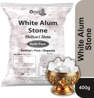 Organic Plus Alum Stone Fitkari Phitkari Alam Stone for Face Men Women Underarm Shave -Refil