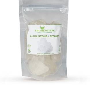 Shudh Online Alum Stone, Fitkari Stone, Fitkiri Block (1 Kg), Fitakri, Patika -Water, Shaving