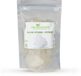 Shudh Online Alum Stone, Fitkari Stone, Fitkiri Block (100g), Fitakri, Patika -Water, Shaving