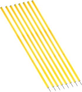 LCARNO 8 Pcs Training Agility Poles Adjustable Soccer Agility Poles Two Piece Agility Pole