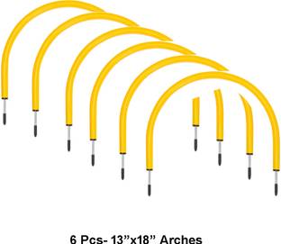 YMD 6 Pcs Soccer Training Equipment for Kids Adult Soccer Training Arches Regular Agility Pole