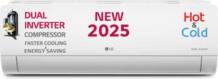 LG 2025 Model Convertible 5-in-1 1.5 Ton 3 Star Hot and Cold Split AI Dual Inverter with 4 Way Air Swi...