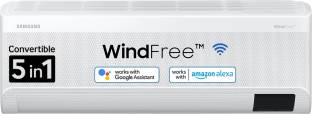 SAMSUNG Convertible 5-in-1 Cooling 2023 Model 1 Ton 3 Star Split Inverter Wind Free AC with Wi-fi Conn...