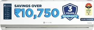 MOTOROLA 2026 Model 1.5 Ton 5 Star Split Inverter with Wi-fi | Free Installation with 3-Year Comprehen...