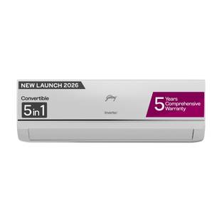 Godrej 2026 Model 1 Ton 3 Star Split Inverter with 5-in-1 convertible | AI Powered| Heavy Duty Cooling...