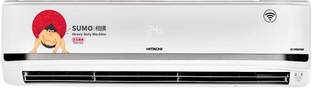 Hitachi 1.5 Ton 5 Star Split Inverter AC with Wi-fi Connect  - White, Grey, Black