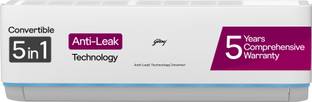 Godrej 5-In-1 Convertible Cooling 2024 Model 1.5 Ton 3 Star Split Inverter Anti Leak And Heavy Duty Co...