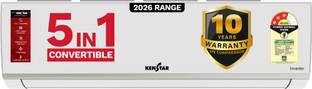 Kenstar 2026 Model 1 Ton 3 Star Split Inverter 5-in-1 Convertible with Rapid Cool Technology AC