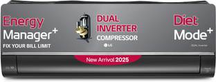 LG 2025 Model 1.5 Ton 5 Star Split AI Dual Inverter with Wi-fi with Energy Manger Plus,Voice Control, ...