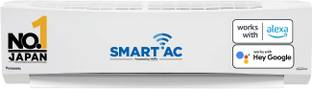Panasonic 2024 Model 7 in 1 Convertible with True AI Mode,Matter Enabled 1 Ton 5 Star Split Inverter AC with Wi-fi Connect  - White