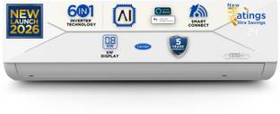 CARRIER 2026 Model 1.5 Ton 3 Star Split AI Inverter with Wi-fi Convertible 6-in-1 with Geo-Fencing & V...