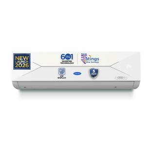 CARRIER 2026 Model 1.5 Ton 5 Star Split AI Inverter Convertible 6-in-1 with Smart Energy Display, Inst...