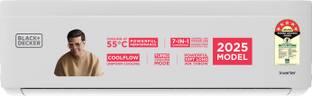 BLACK+DECKER 2025 Model 1.5 Ton 5 Star Split Inverter AC  - White