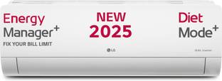 LG 2025 Model AI Plus Convertible 6-in-1 1.5 Ton 5 Star Split AI Dual Inverter with Energy Manger Plus, Voice Control, HimClean, 4 Way, VIRAAT Mode and Diet Mode Plus AC with Wi-fi Connect  - White