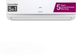 Godrej 5-In-1 Convertible Cooling 2024 Model 1.5 Ton 3 Star Split Inverter Heavy Duty Cooling at Extre...