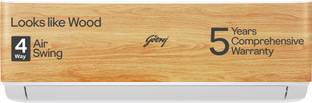 Godrej 5-In-1 Convertible Cooling 2024 Model Wood Finish 1.5 Ton 3 Star Split Inverter 4 Way Air Swing AC  - Cypress