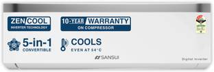 Sansui 2025 Model 1 Ton 3 Star Zen Cool 5-in-1 Convertible 1 Ton 3 Star Split Inverter with Energy Eff...