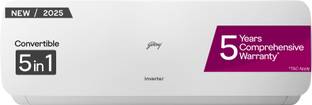 Godrej 2025 Model 1.5 Ton 3 Star Split Inverter 5-In-1 Convertible Cooling with Heavy Duty Cooling and...