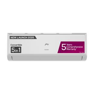 Godrej 2026 Model 1.4 Ton 3 Star Split Inverter with 5-in-1 convertible | AI Powered| Heavy Duty Cooli...