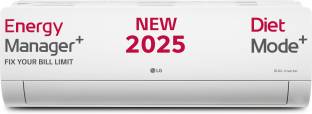 LG 2025 Mode AI Convertible 6-in-1 1.5 Ton 3 Star Split AI Dual Inverter with Energy Manger Plus, Wi-F...