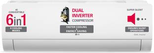 LG AI Convertible 6-in-1 Cooling 2024 Model 1.5 Ton 5 Star Split Inverter 4 Way Swing, HD Filter with Anti-Virus Protection AC with VIRAAT Mode & ADC Sensor AC  - White