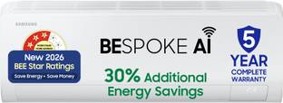 Samsung Bespoke AI 2026 Model 1 Ton 3 Star Split Inverter with Wi-fi Energy Saving, Voice Control, Pow...