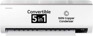 SAMSUNG Convertible 5-in-1 Cooling 2023 Model 1 Ton 3 Star Split Inverter AC  - White