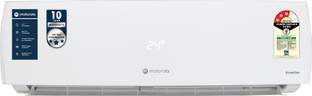 MOTOROLA 1.5 Ton 3 Star Split Inverter 4-in-1 Convertible with Rapid Cool technology AC  - White