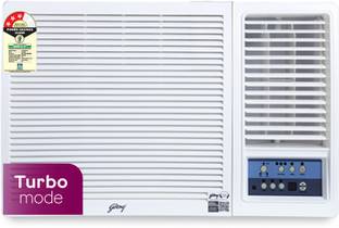 Godrej 2025 Model 1.5 Ton 3 Star Window Fixed Speed Turbo ModeAnti-Dust Filter with Anti-Freeze Thermo...
