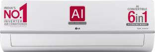 LG AI Convertible 6-in-1 Cooling 2023 Model 1.5 Ton 5 Star Split Inverter 4 Way Swing, HD Filter with Anti-Virus Protection AC  - Silver Deco