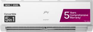 Godrej 2025 Model 1 Ton 3 Star Split Inverter 5-In-1-Convertible Cooling with Heavy Duty Cooling At Ex...