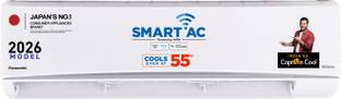Add to Compare Panasonic 2026 Model 2.5 Ton 3 Star Split Inverter with Wi-fi Smart, Matter Enabled, AI, Crystal Clean... Annual Power Usage: 1514.7 kWh 1 Year Comprehensive on Product, 10 Years on Compressor, 5 Years on PCB, 5 Years on ODU Casing ₹78,990 ₹95,50017% off Upto ₹4,400 Off on Exchange Ba