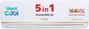 ONIDA 2024 Model 5-in-1 Convertible Cooling 1.5 Ton 5 Star Split Inverter With Deep Cleaning AC  - White