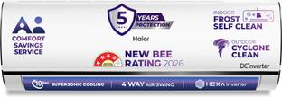Haier 2026 Model 1.5 Ton 4 Star Split HEXA Inverter with Wi-fi AC
