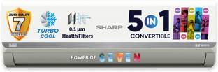 Sharp 2025 Model 5 in 1 Convertible 1 Ton 3 Star Split Inverter 7 Stage Health Filters,Turbo Cool Tech...
