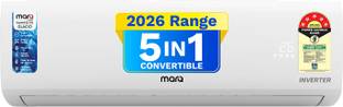 MarQ by Flipkart 2026 Model 1 Ton 5 Star Split Inverter 5-in-1 Convertible with Turbo Cool Technology ...