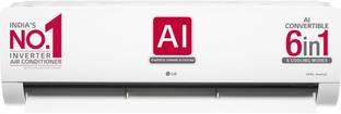 LG Convertible 6-in-1 Cooling 2023 Model 1.5 Ton 4 Star Split Inverter 4 Way Swing, HD Filter with Ant...