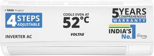 Voltas 2024 Model 1 Ton 5 Star Split Inverter AC  - White