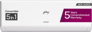 Godrej 5-In-1-Convertible Cooling 2025 Model 1 Ton 3 Star Split Inverter With Heavy Duty Cooling At Ex...