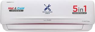 Lloyd 2025 Model 1.5 Ton 5 Star Hot and Cold Split Inverter 5 in 1 Convertible, Smart 4 Way Air Swing ...