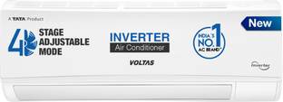 Voltas 2024 Model 1 Ton 3 Star Split Inverter AC  - White